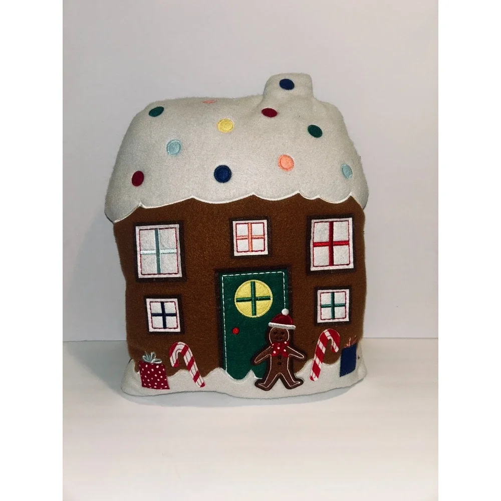 Wondershop Gingerbread House Plush Reversible Polka Dot 2023 Holiday